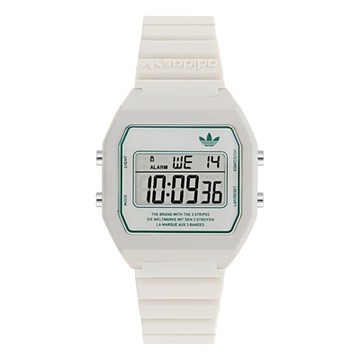 ADIDAS 愛迪達  DIGITAL TWO 經典復古電子錶款_AOST23557_白_36mm