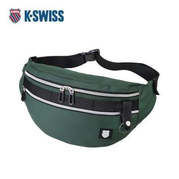 K-SWISS 單肩兩用包 24FW FANNY PACK 1 手提包 中性 墨綠色 BG428-300