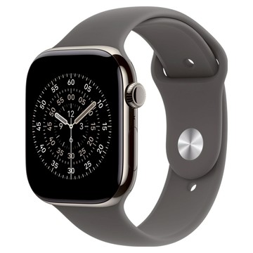 Apple 2025 Apple Watch S11 鈦金屬  42mm  原色 + M/L灰石色運動型錶帶  GPS + 行動網路