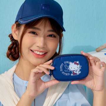 【Hello Kitty】皇家航海-雙層零錢包-深藍 KT03J10NY(11GI)