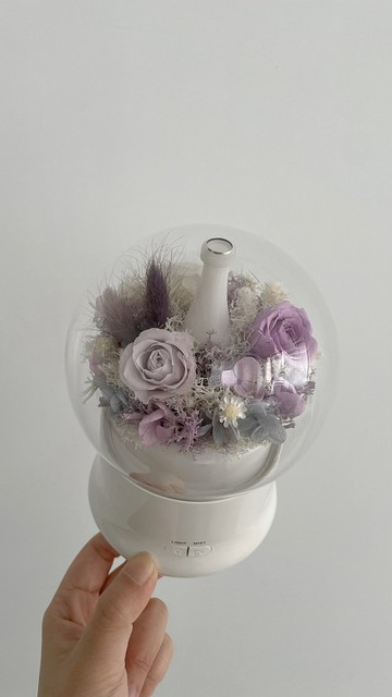 Flora Flower永生花水氧機-紫玫瑰(卡片)