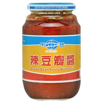 明德 辣豆瓣醬 天然發酵 不含防腐劑、色素、人工甘味 純素  460g  1罐