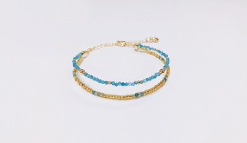 金色國度 - 泉源 磷灰石手鍊 手工製作