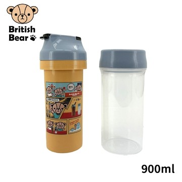 英國熊 雙層變化雙杯組900ml(盒裝) BC-285