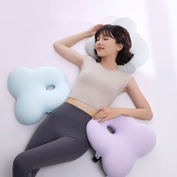 【居家/辦公 療癒組合】EVERY THINK |雲朵花花腰靠枕 + 伴伴坐墊