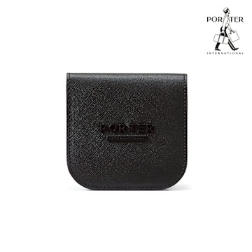 PORTER INTERNATIONAL - 細膩韌性DEFINE真皮雙折短夾 - 黑