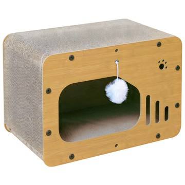 dayneeds 日需百備 貓傢俱 電視貓抓屋 PS-CB13  1個  45 x 23.5 x 23.5cm  紙板色