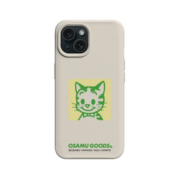 iPhone 15 SolidX 貝殼灰 - OSAMU GOODS - 多彩系列-Cat