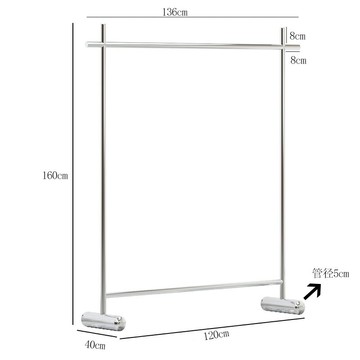 服裝展示架 服裝架 衣帽架 客製化服裝店展示架不鏽鋼簡約落地式中島掛衣架男女童裝店貨架陳列道具『cyd22545』