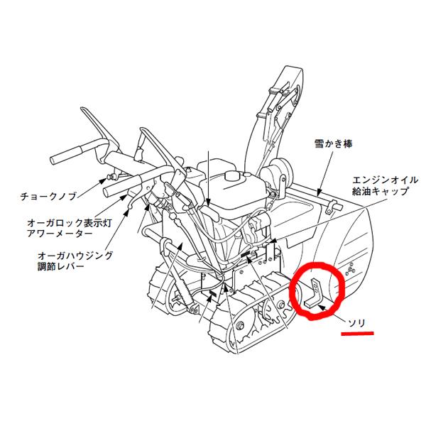 HONDA 除雪機 ホンダ 純正部品 オーガ スキッド(そり) 1台分 2個セット