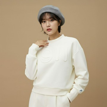 FILA GOLF 女長袖優雅小立領上衣-白色 5TEZ-6812-WT