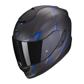 【開學季優惠】SCORPION EXO-1400 EVO CARBON AIR KENDAL MATT BLACK/BLUE 碳纖維 彩繪 消光黑藍 全罩 2023年式