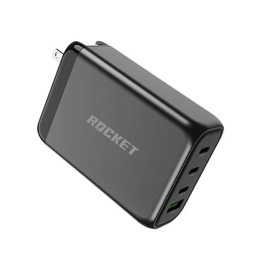 R4｜130W GaN PD 快充四孔充電器 (隨贈100W充電線)