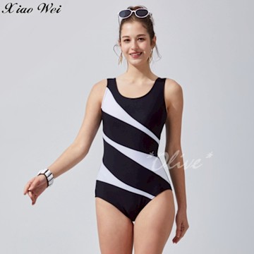蘋果品牌 時尚大女三角連身泳裝 NO.1124138