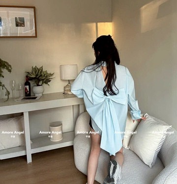 VIVILIAN設計師原創法式精工後蝴蝶結襯衫