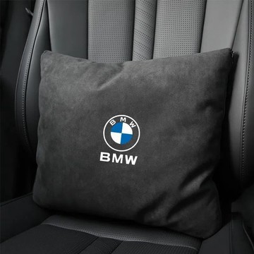 熱賣🌟BMW汽車抱枕被車載睡覺靠枕3系5系7系X1X3X5X7高檔毛絨保暖毯 汽車抱睡枕 汽車靠枕靠腰 汽車抱枕被子