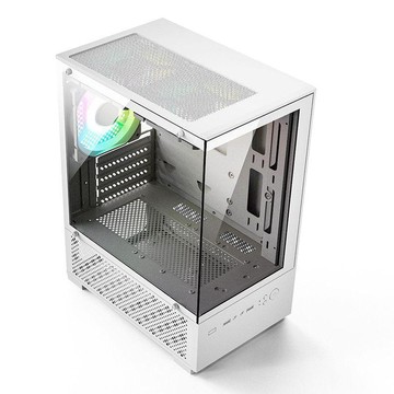 ✨財富喵✨ 店長推薦 T8海景房機箱 全景側透機箱 matx主板240水冷ATX電源電競組裝箱