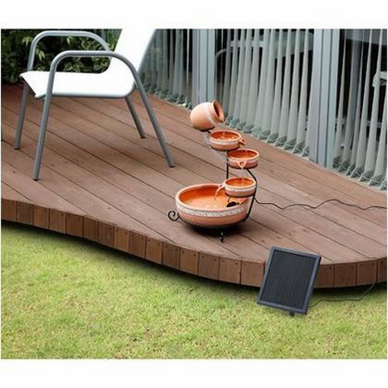 GADIS ソーラーファウンテン カスケード 幅340×奥行350×高さ540mm STF 