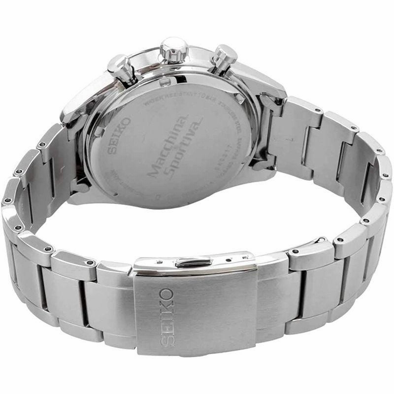 クロノグラフ 海外モデル マッキナ スポルティーバ シルバー SSC769P1