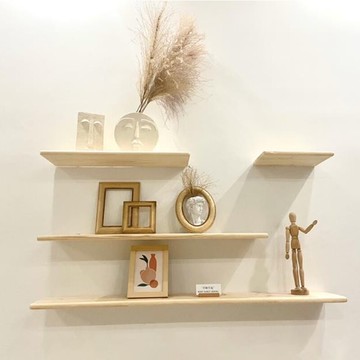 墻上置物架實木一字隔板壁掛式層板宿舍書架收納架子客廳墻壁裝飾