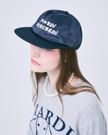 MARDI MERCREDI 百搭質感棒球帽 海軍藍色 星星LOGO 可調式 CAP MARDI STAR LOGO SATIN