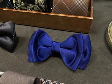蠶絲藍 基本款 Bow Ties