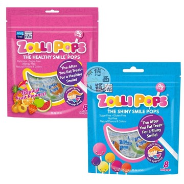#悠西將# 美國 Zollipops 木糖醇無糖棒棒糖 綜合水果 熱帶水果 無糖棒棒糖 棒棒糖
