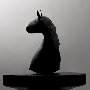 【藝術書擋】馬 皮革收藏擺飾  | 入厝禮物 現代家飾 玄關擺飾