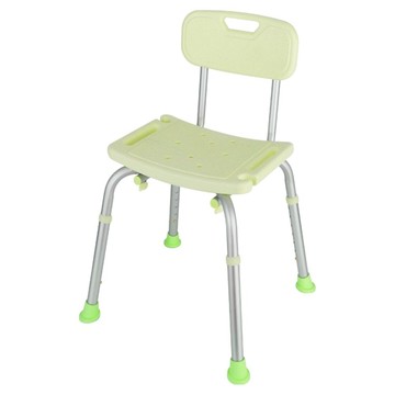 橙適 加高型鋁合金防滑馬桶適用沐浴安全椅 寬背升級多段調整款 A012  1個  綠色