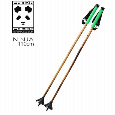 PANDAPOLES パンダポール 竹製スキーストック スキーポール 120cm 竹のストックPanda Polesパンダポール！かわいくてカッコいい
