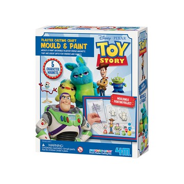 4M 迪士尼 玩具總動員 石膏彩模套裝 5個角色磁鐵  1盒