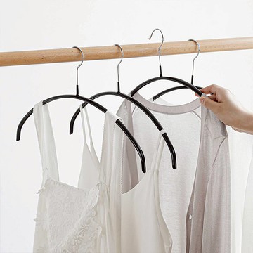 日本 霜山 防滑無痕型衣架 15入 - 白