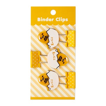 【震撼精品百貨】蛋黃哥Gudetama~三麗鷗 蛋黃哥造型夾子/燕尾夾(3入)-大頭黃#07789