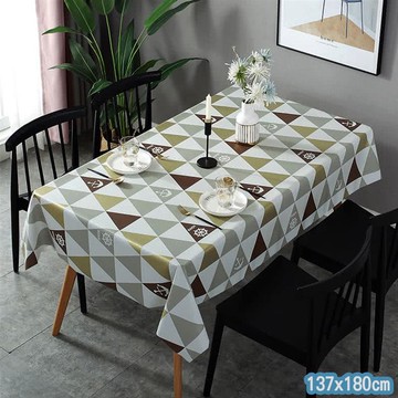 【嵐楓居家】日式印花桌巾137x180_三角形 _廠商直送