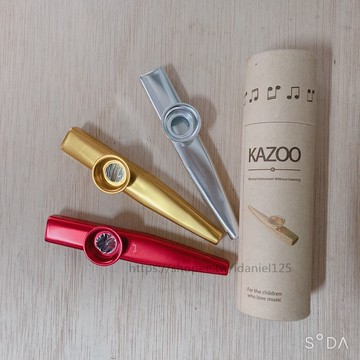 贈紙筒 現貨 金屬卡祖迪 kazoo 鴨子笛 簡單上手 伴奏 烏克麗麗