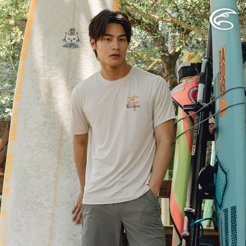 ADISI 男WINCOOL涼感乾爽機能圓領T AL2411012 浮石米｜城市綠洲