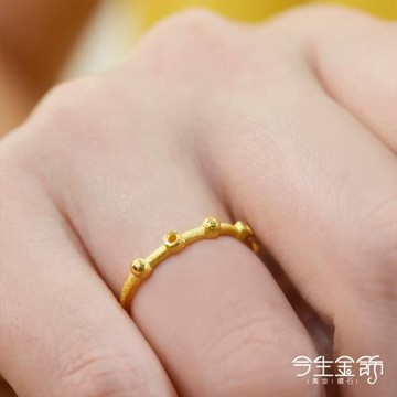【今生金飾】點點戒 黃金戒指