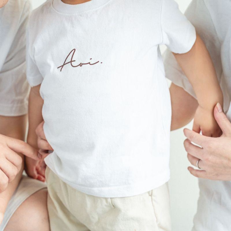 3枚　Tシャツ　数字　バースデー、ファミリー記念撮影等に大人気！ 名入れ ／ ファミリーTシャツ 3枚セット ssdot 家族 お揃い t