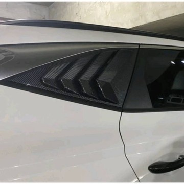 ~歐力斯~現代 HYUNDAI 22-26年 Tucson L 後三角窗 後三角窗飾板 三角窗装飾框 黑色 碳纖維紋