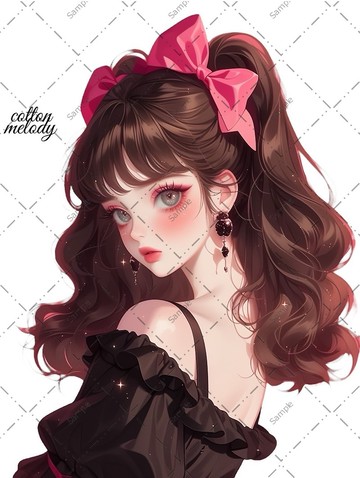 original sticker no.953A 人物貼紙 原創貼紙 人物貼紙 女孩貼紙 原創人物貼紙