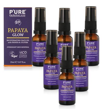 澳洲 Pure Papayacare 木瓜亮澤滋養精華油(6入組 20ml/瓶)