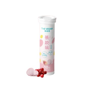 [樂維根] 蔓越莓發泡碇 - 水蜜桃風味 (10錠/罐)- [樂維根] 蔓越莓發泡碇 - 水蜜桃風味 (10錠/罐)