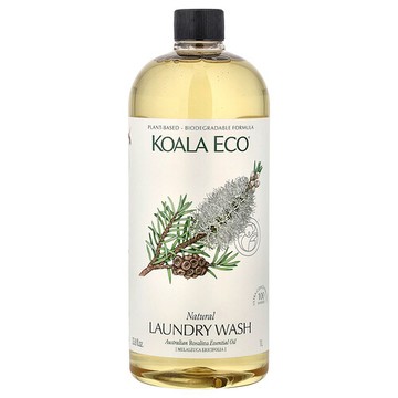 Koala Eco, 天然洗衣液，澳大利亞 Rosalina 精油，33.8 液量盎司（1 升）