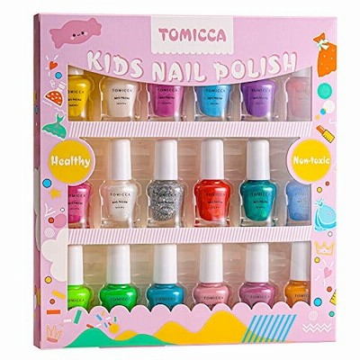 Tomicca マニキュア 子供用 はがせるタイプ ネイルポリッシュ ネイルアート用品 18色セット お誕生日 プレゼント用 通販 Lineポイント最大get Lineショッピング