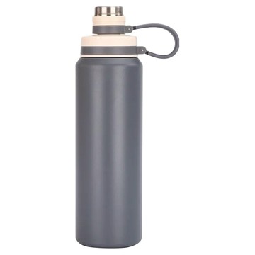 sport 旋蓋運動保溫瓶 奶油灰 800ML 不鏽鋼  1個