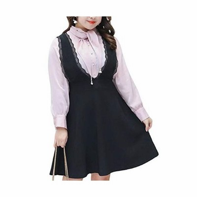 ミズミス Ms Miss 大きいサイズ ツーピース ワンピース レディース プラスサイズ 2xl相応 Bigsize 黒 ピンク バスト 通販 Lineポイント最大get Lineショッピング