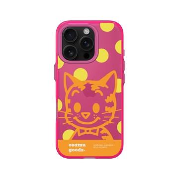 iPhone 16 Pro Clear 粉漾桃 - OSAMU GOODS - 大圓點系列- Cat