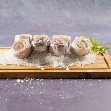【饕針】×白帶魚卷 500g±5%/包 肉質細緻鮮甜 嚴選中段部位 大塊厚實，煎炸蒸烤樣樣可