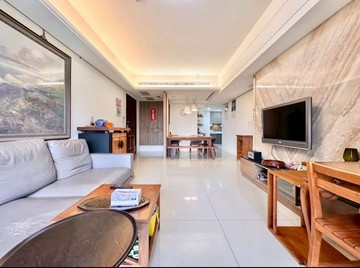 惠宇宇山鄰室內34坪大三房平車朝南面公園視野戶｜台中市北屯區軍福七路