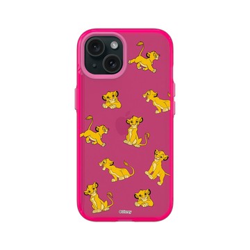 iPhone 15 Clear 粉漾桃 - Disney - Lion King 迪士尼-獅子王 - 辛巴-Pattern